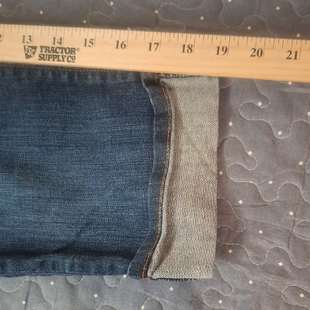 Levi's Dark Blue Ankle Jeans - Picture 7 of 8